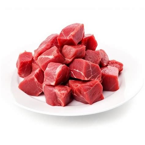 Trozos de carne de res de 5 cm de grosor