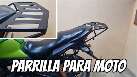 Esquema de una parrilla de moto específica y una universal