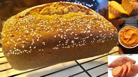 Rebanadas de pan de boniato casero