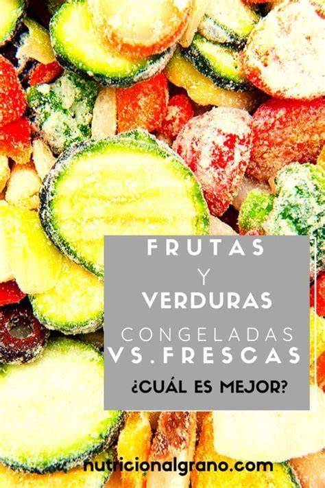 Verduras frescas versus congeladas