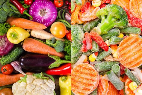 Comparación nutricional entre verduras frescas y congeladas