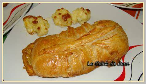 Relleno de merluza y setas para hojaldre