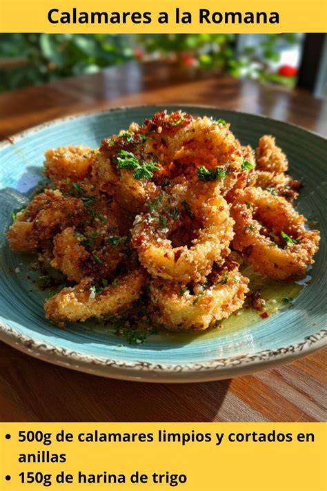 Calamares a la romana listos para servir