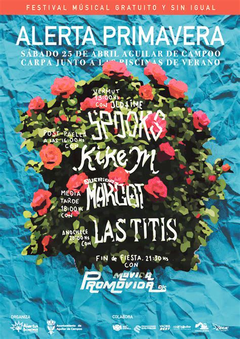 Cartel del III Festival Alerta Primavera con los artistas