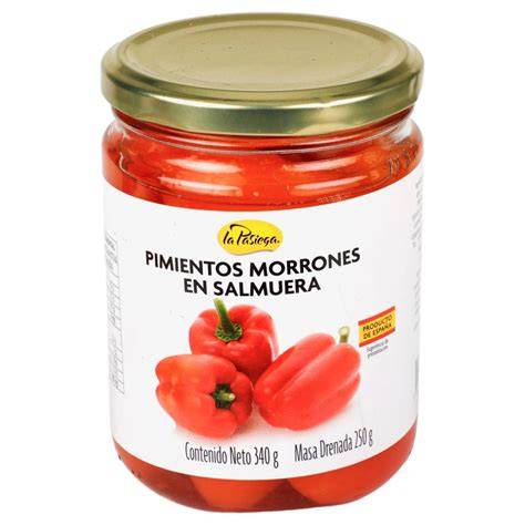 Pimientos en salmuera listos para consumir