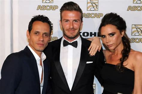 Marc Anthony con David Beckham