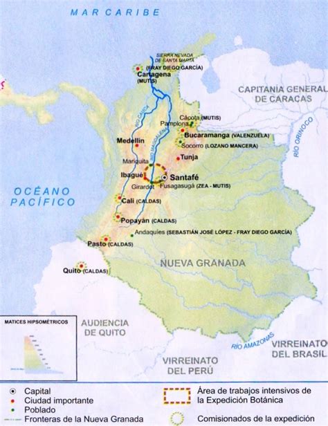 Mapa de la ruta de la llegada del arroz y el coco a Colombia