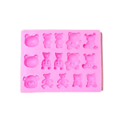 Molde de silicona para ositos de chocolate