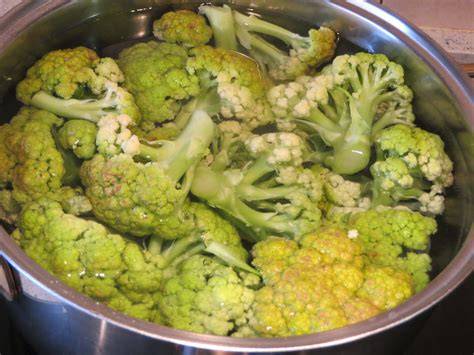 Ramilletes de brócoli cocidos