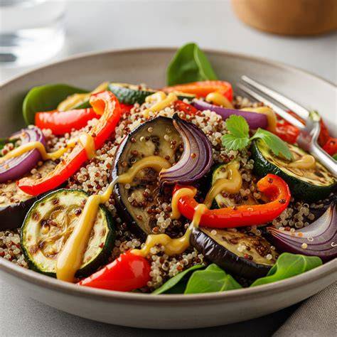 Ensalada templada con vegetales asados