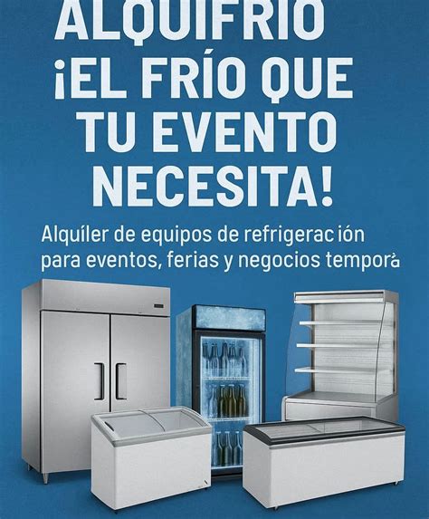 Tipos de neveras de alquiler para eventos