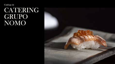 Plato de fusión japonés-mediterráneo del Grupo Nomo