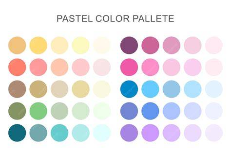 Paleta de colores pastel