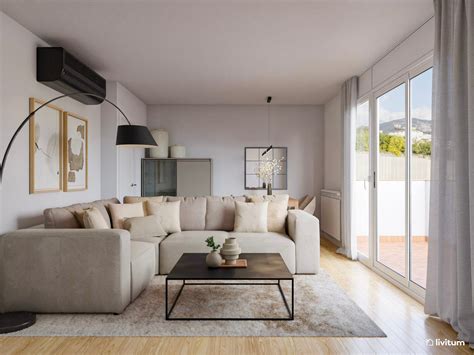 Salón con tonos pastel combinados con neutros