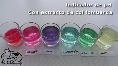 Tabla de requerimientos de pH para brócoli y col lombarda