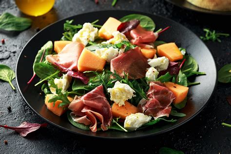 Ensalada de melón lista para servir
