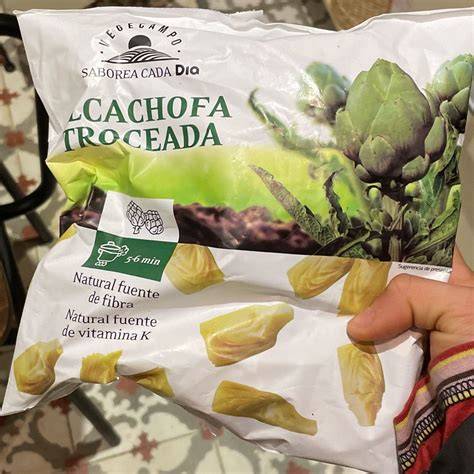 Alcachofas congeladas en bolsas herméticas