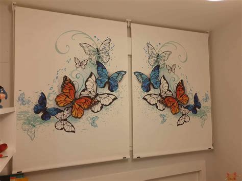 Muestra de estor con impresión digital y tintas ecológicas