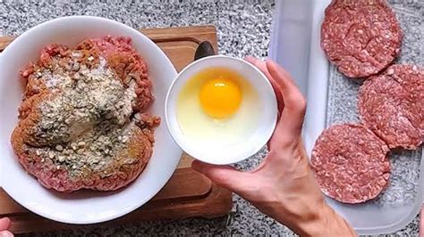 Ingredientes para hamburguesas caseras