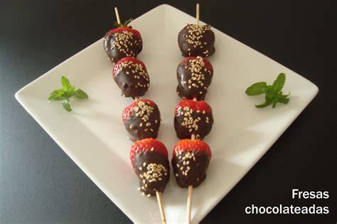 Pinchos decorativos de chocolate