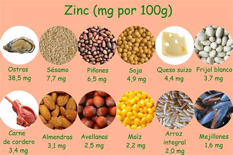 Alimentos ricos en zinc para el sistema inmune