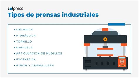Diferentes tipos de prensas utilizadas en la industria alimentaria
