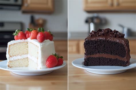 Comparación entre Angel Food Cake y Devil's Food Cake