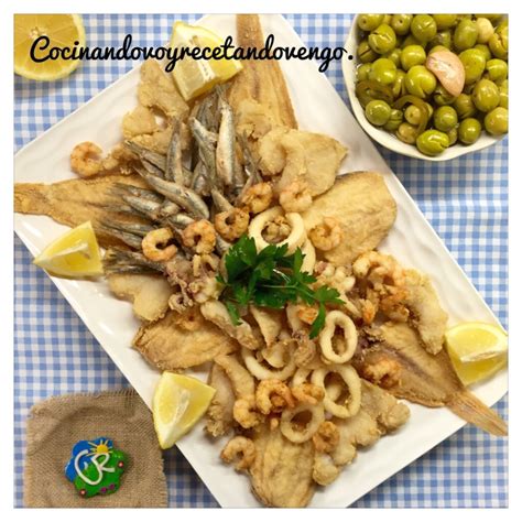 Plato de fritura variada de pescado en Freiduria Mayte Salseria