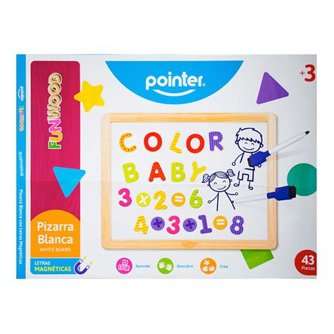Pizarra magnética para niños con letras y números