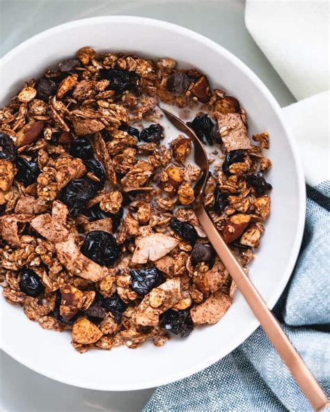 Muesli de espelta con chocolate