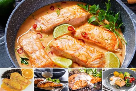 Todos los ingredientes para la receta de salmón