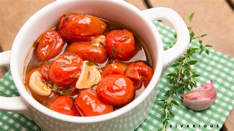 Tomates cherry confitados con vainilla