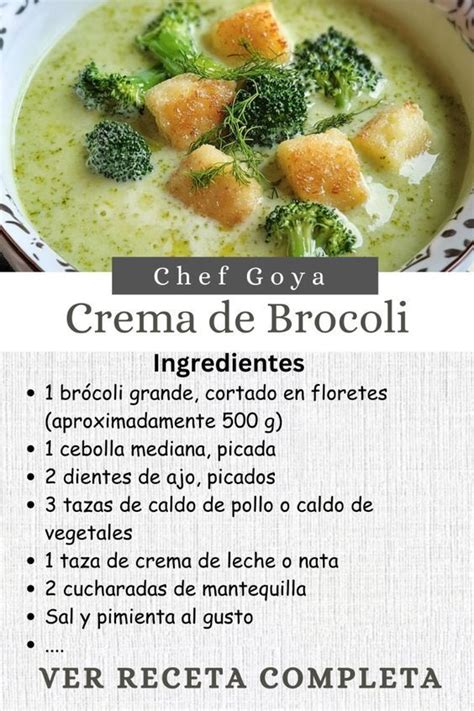 Ingredientes frescos para la crema de brócoli