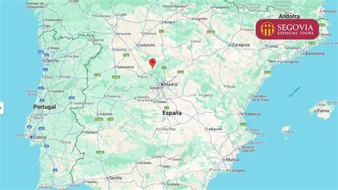 Mapa de España destacando Segovia, origen de la denominación de origen del cordero lechal