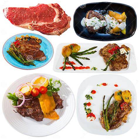 Variedad de platos con carne asturiana