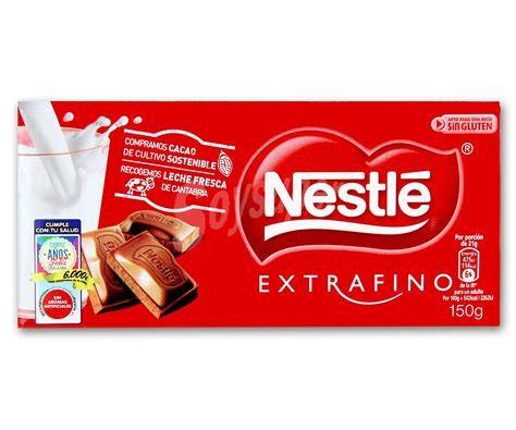 Tableta de chocolate con leche Nestlé Extrafino