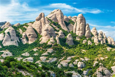 Fotografía de las montañas de Montserrat desde el Pla del Fideuer