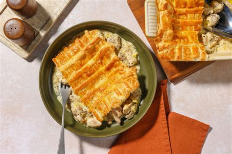 Hojaldre de pollo al estilo británico