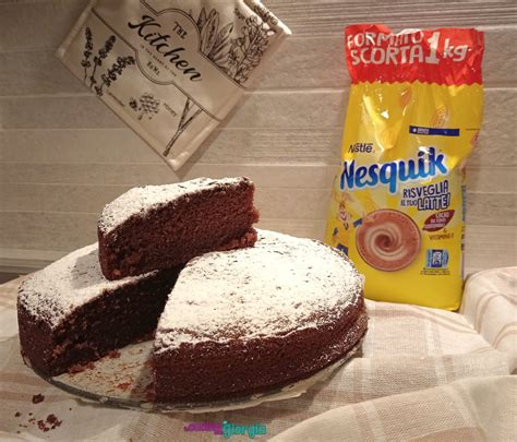 Torta Nesquik lista para servir