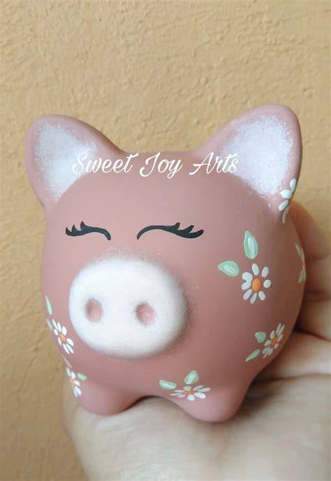 Alcancia de cerdo rosa