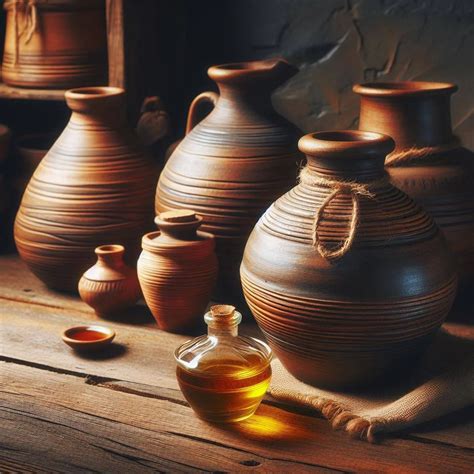 Ahorro antiguo en vasijas