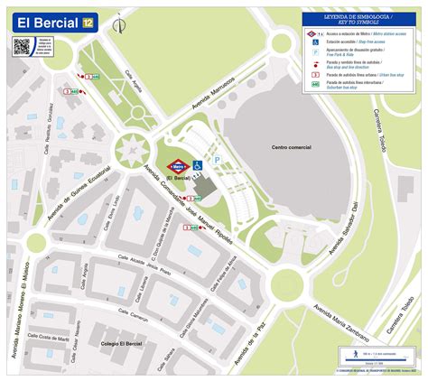 Mapa de El Bercial con la ubicación de los eventos de las fiestas