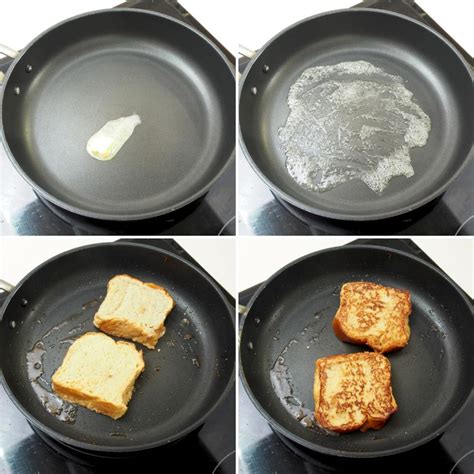 Pasos para cocinar tostadas francesas en sartén