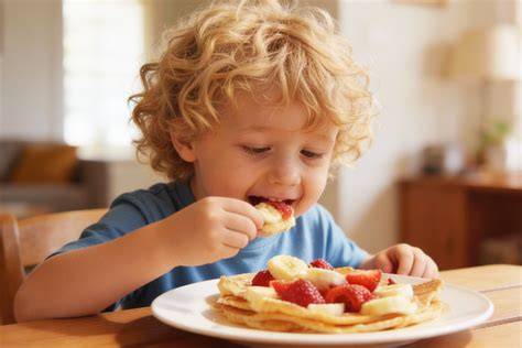Niños decorando crepes