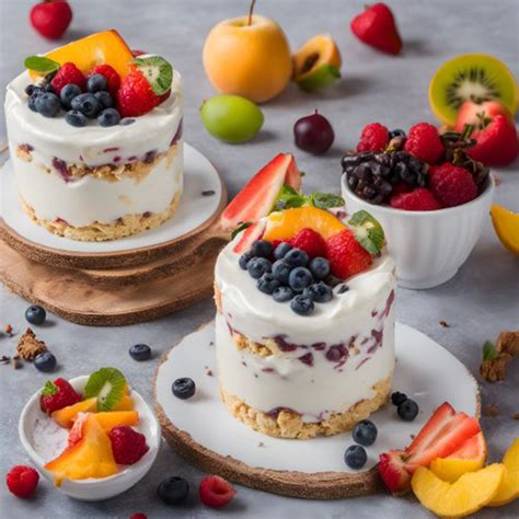 Tarta fría de galletas con fruta