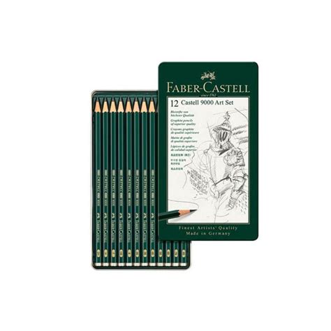 Estuche metálico de 12 lápices Faber-Castell 9000 Art Set