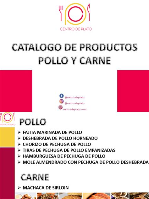 Infografía: Tipos de productos de pollo listos para consumir