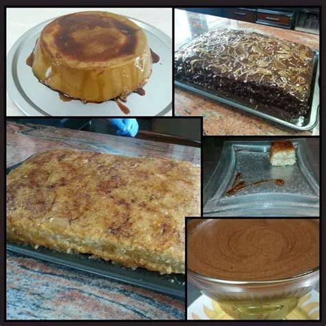 Variedad de postres caseros de Pizzería Doshornos, incluyendo la famosa tarta de queso