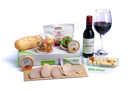 Menú gourmet de Binter con productos canarios