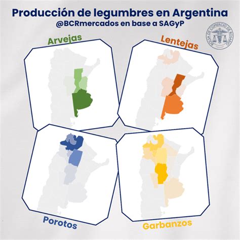 Gráfico de la producción de legumbres en Argentina por tipo (poroto, garbanzo, arveja, lenteja) para la campaña 2024/25